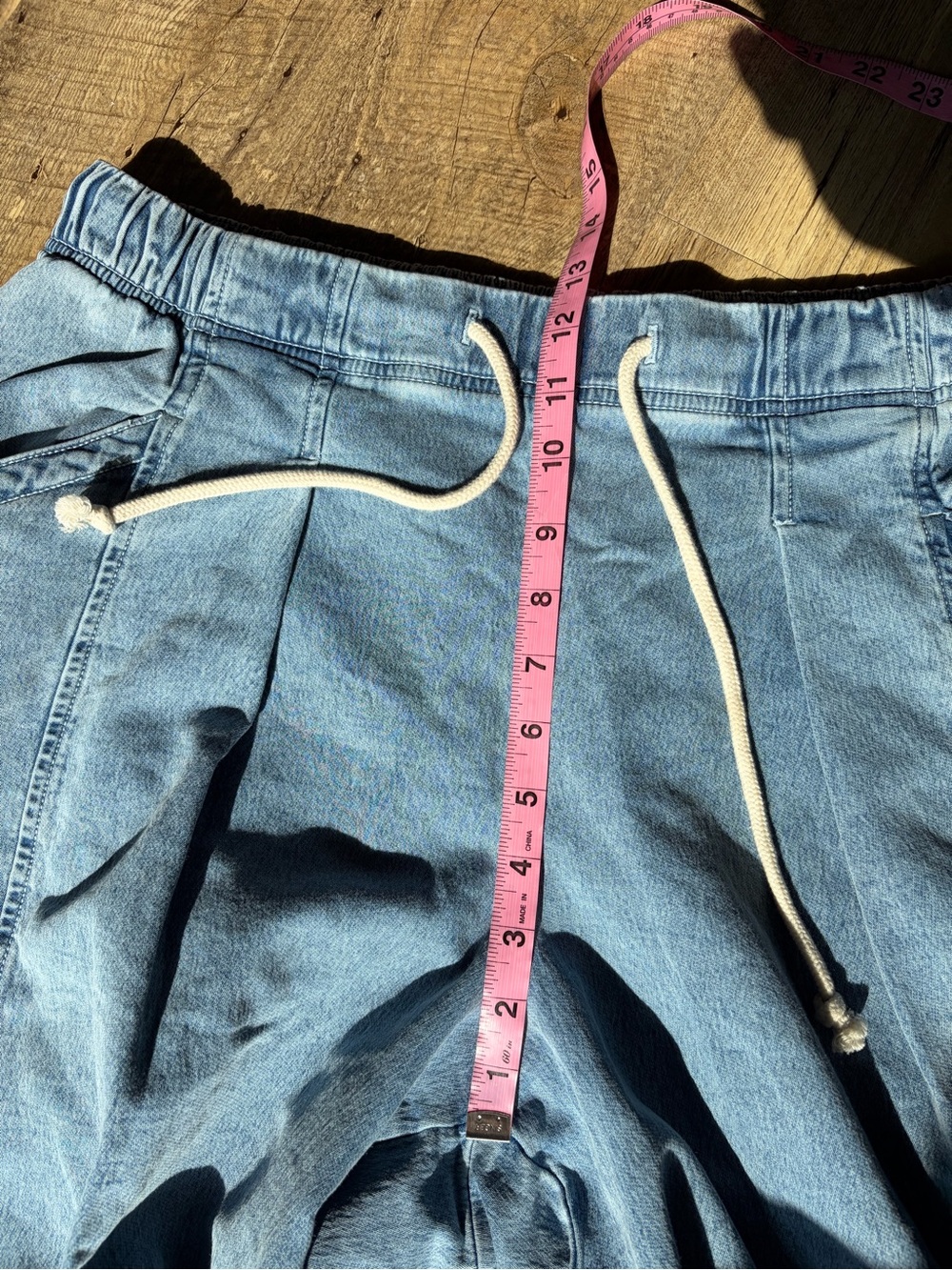 Aerie Daydream Denim Stretch Wide Leg Trouser Pants Size Large LONG - Picture 7 of 11